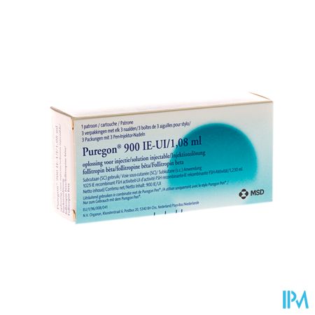 Puregon 900ui/1,08ml Sol Inj 1 1