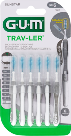 GUM® Trav-Ler® 2,0 mm 6st main product photo