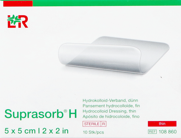 Suprasorb H Hydrocol. Fin 5x 5cm 10 108860 1
