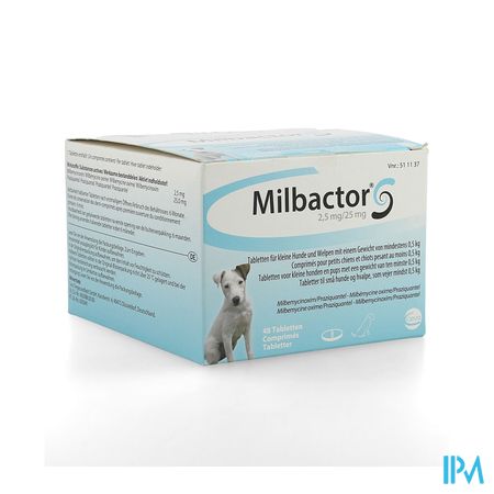 Milbactor 2,5mg/25mg Comp 48