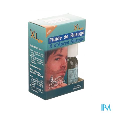 Xlor Fluide De Rasage & Apres Rasage 2en1 Classic Au Menthol 30ml 30ml