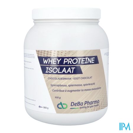 Whey Proteine Isolaat Chocolat 900g Deba 3