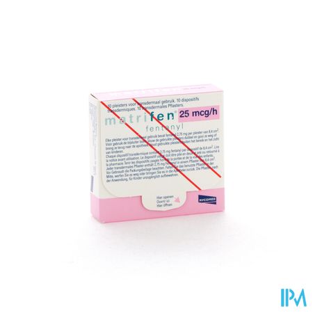 Matrifen 25 Ug/h Pleist Transderm 10 2