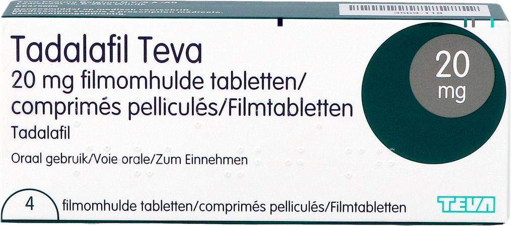 Tadalafil Teva Filmomh Tabl 4 X 20,0mg 3
