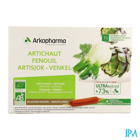 Arkofluide Artisjok Venkel Bio Amp 20 2