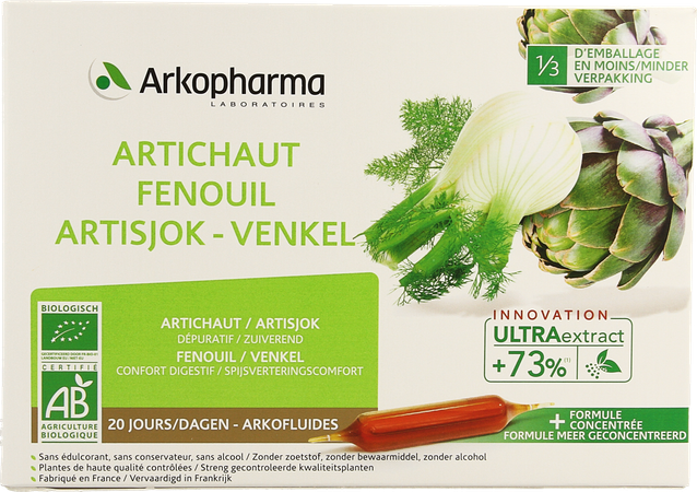Arkofluide Artisjok Venkel Bio Amp 20 2