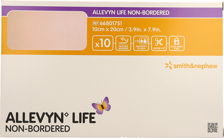 Allevyn Life Non Bordered 10x20cm 10 66801751 1
