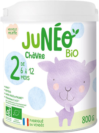 Juneo 2 Lait Chevre 6-12m 800g 1