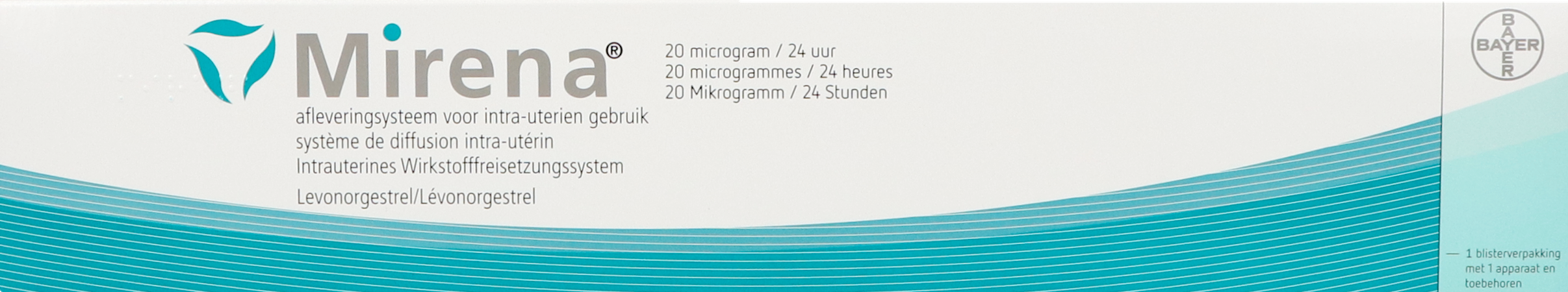 Mirena Pi Pharma 20mcg/24u Syst.intra Uterin 1 Pip 1