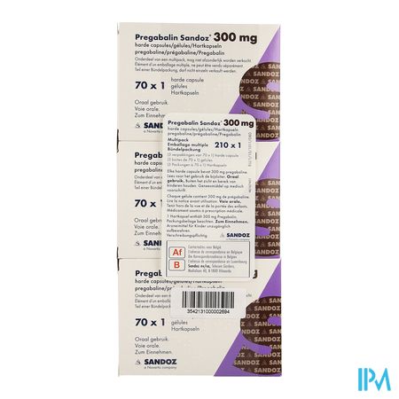 Pregabaline Sandoz 300mg Caps Dur 210 3