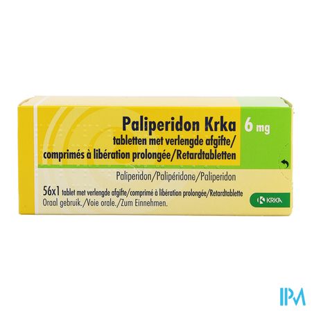 Paliperidon Krka 6mg Verlengde Afgifte Comp 56x6mg 1