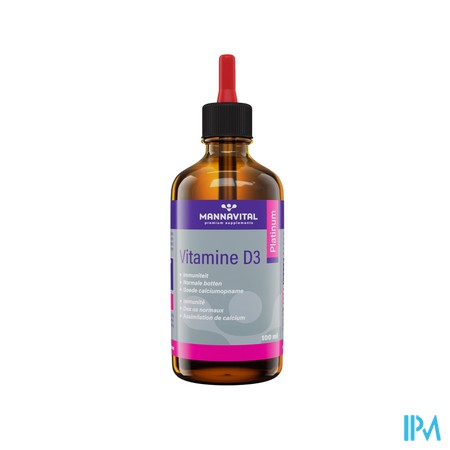 Mannavital Vitamine D3 Platinum Goutes 100ml