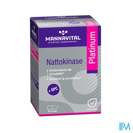 Mannavital Nattokinase Platinium V-caps 90