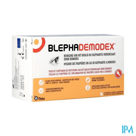 Blephademodex Compresse Nettoyante Yeux 30