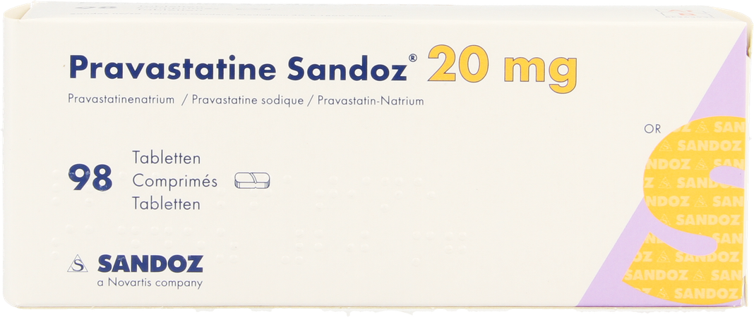 Pravastatine Sandoz 20mg Tabl 98 2