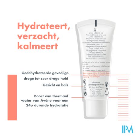 Avene Hydrance Rijk Creme 40ml 10