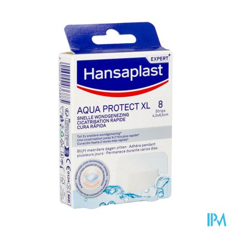 Hansaplast Aqua Protect Xl Snelle Wondg. Strips 8