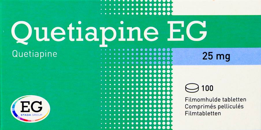Quetiapine EG Filmomh Tabl 100X25Mg 2