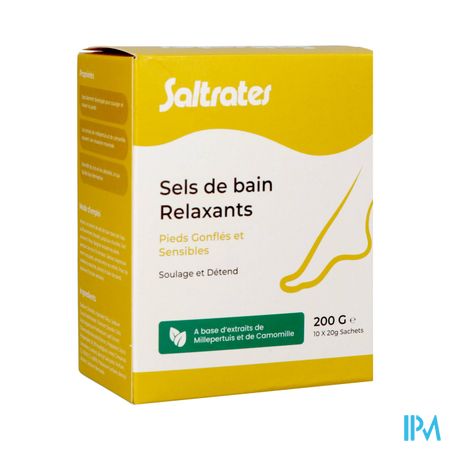 Saltrates Sels Bain Relaxants Pieds 10x20g