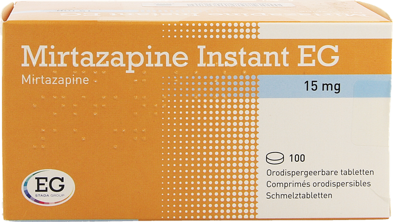 Mirtazapine EG Instant 15 Mg Orodisp Tabl 100 1