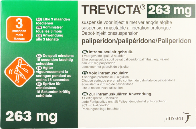 Trevicta 263mg Verl.afgifte Voorgev.spuit 1+2 Nld 1