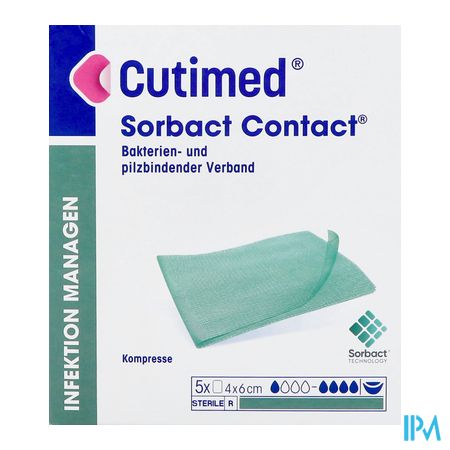 Cutimed Sorbact Contact Cp 4x6cm 5 2