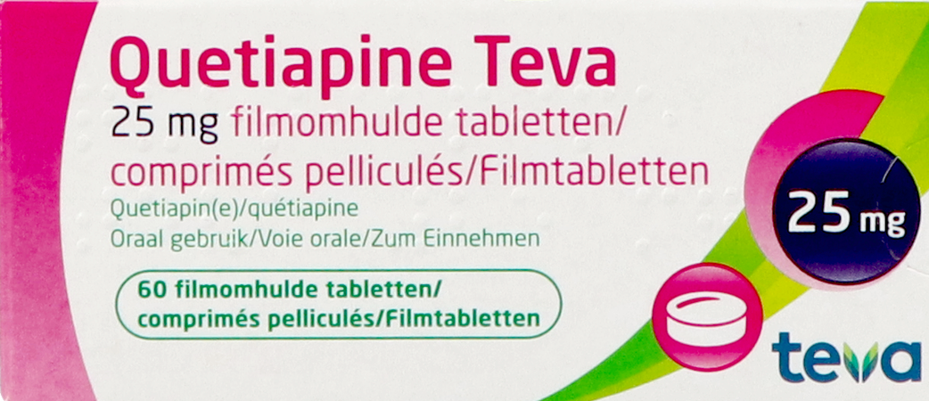 Quetiapine Teva 25mg Filmomh Tabl 60 2