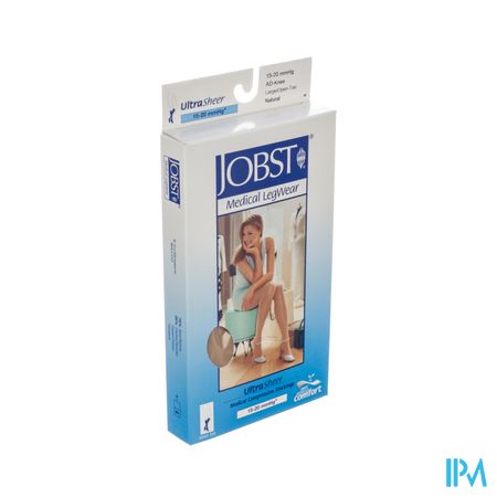 Jobst Ultrasheer Comf.k1 Knie Op.teen Natural l