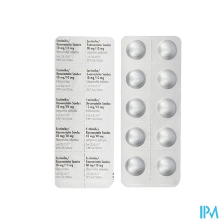 Ezetimibe/rosuvastatin Sandoz 10mg/10mg Tabl 90 2