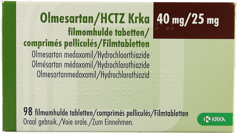 Olmesartan Hctz Krka 40/25,0mg Filmomh Tabl 98 1