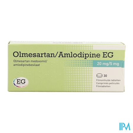 Olmesartan Amlodipine EG 20Mg/ 5Mg Comp Pell  30 1