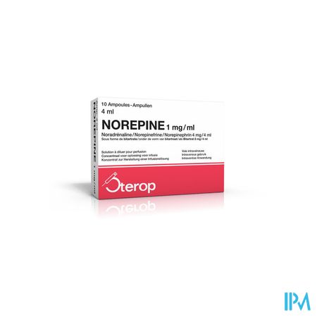 Norepine 1mg/ml 4ml 10x1 Ampoules