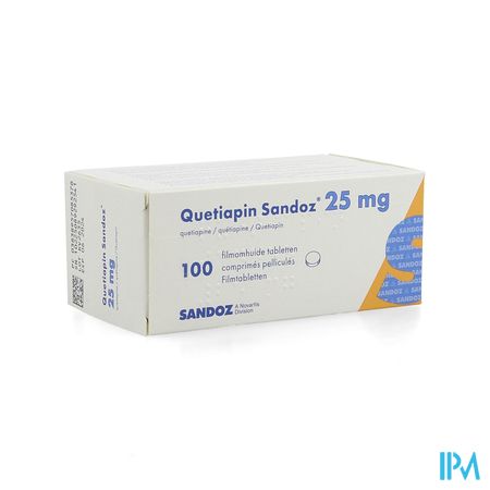 Quetiapin Sandoz 25mg Comp Pell 100 X 25mg