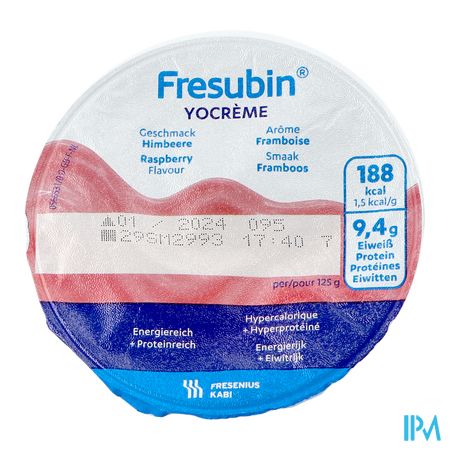 Fresubin Yocrème 125g Framboise/framboos 4