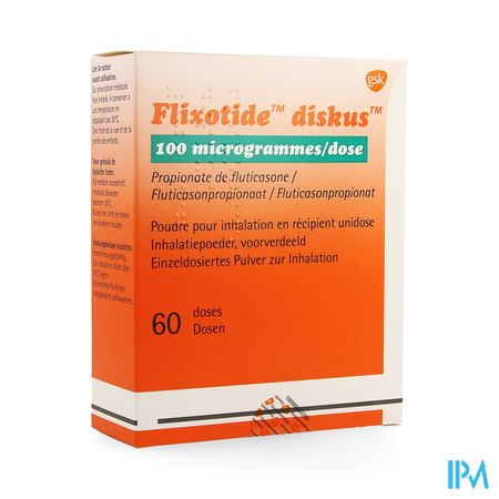 Flixotide 100 Diskus Pulv Inh 60dos