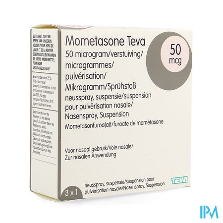 Mometasone Teva 50mcg Susp Pulv Nas 3 X 140