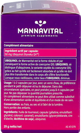 Mannavital Ubiquinol Caps 60 6