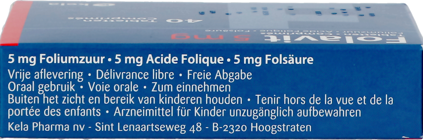 Folavit 5mg Comp 40 X 5mg 5