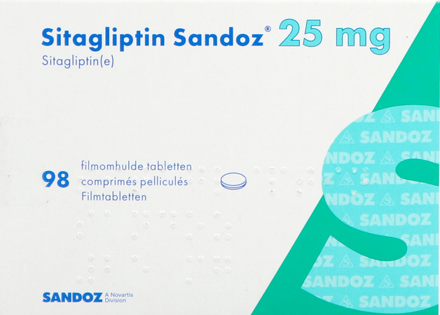 Sitagliptin Sandoz 25mg Filmomh Tabl 98 2