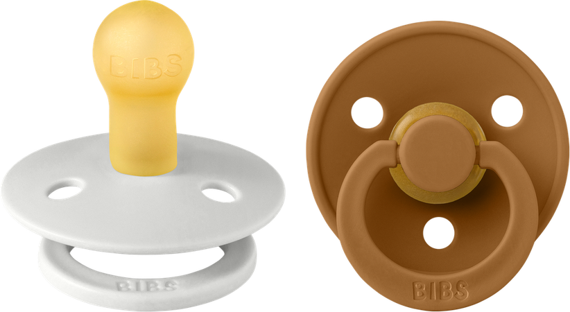 Bibs 1 Fopspeen Duo Haze/caramel 2 4