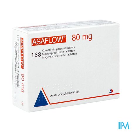 Asaflow 80mg Comp Gastro Resist Bli 168x 80mg