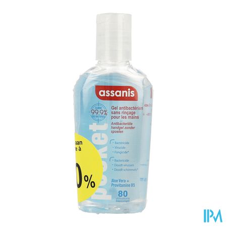 Assanis Pocket Gel Duo 2x80ml 2e -50% 1