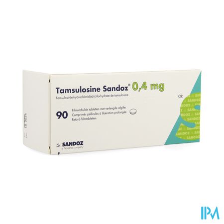 Tamsulosine Sandoz 0,4mg Verl.afg. Filmomh Tabl 90