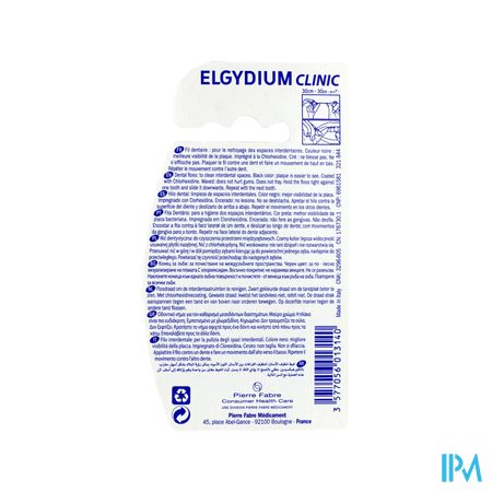 Elgydium Clinic Dental Floss Black 50m 1