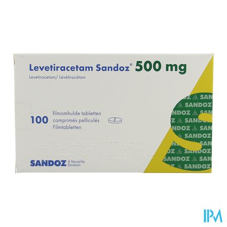 Levetiracetam Sandoz Comp Pell 100 X 500mg 2