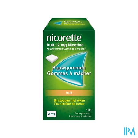 Nicorette Fruit Kauwgom 105x2mg