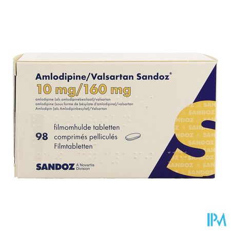 Amlodipine Valsartan Sandoz 10mg/160mg Comp 98 5