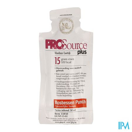 Prosource Plus Bosbes 15g Eiwit Zakje 1x30ml 1