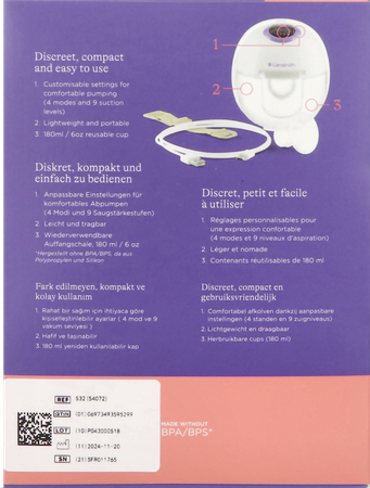 LANSINOH TIRE-LAIT MAINS LIBRES SIMPLE 1 7