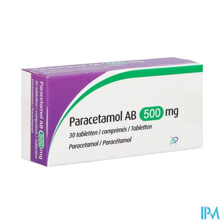 Paracetamol Ab 500mg Comp 30